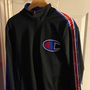 This is a light weight zip up champion jacket